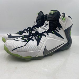 Nike LeBron 12 All Star Mens White Shoes Sneakers Basketball 742549-190 Sz 12